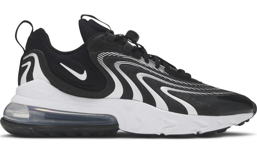 Nike air max 270 react black and grey sale